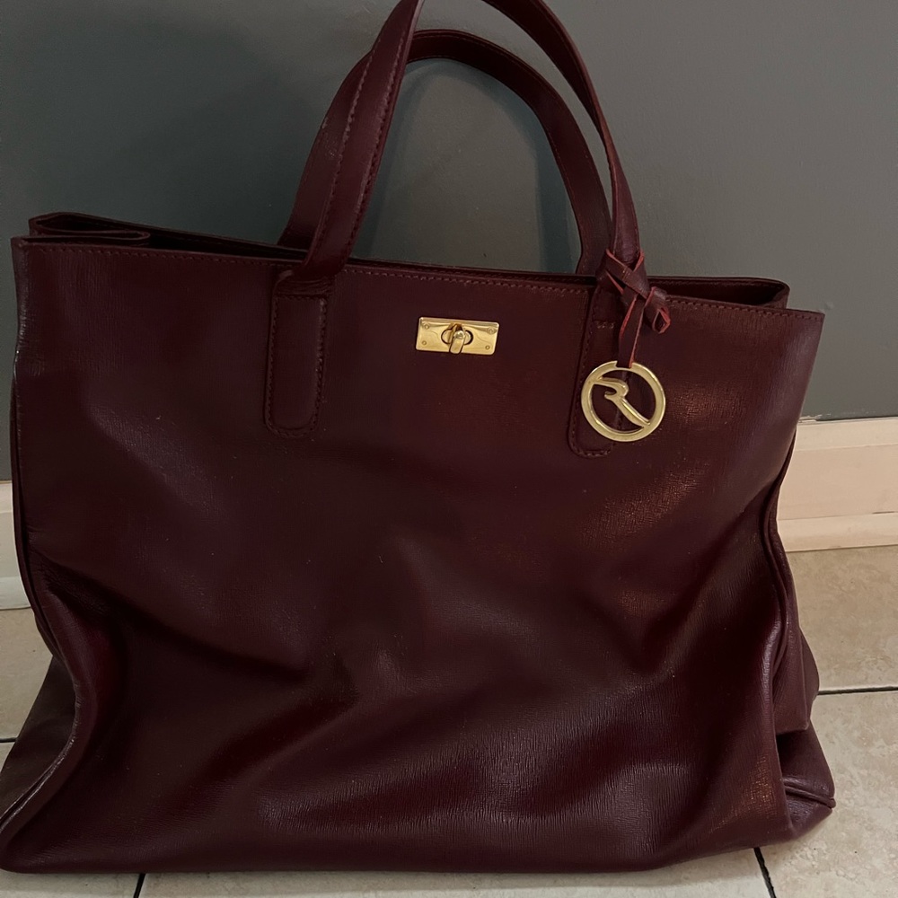 Cute leather tote bag